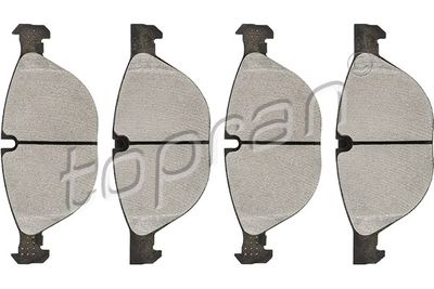 Комплект тормозных колодок, дисковый тормоз TOPRAN 502 099