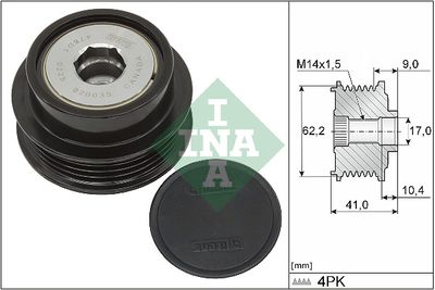 Ģeneratora brīvgaitas mehānisms Schaeffler INA 535 0338 10