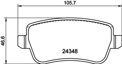 Bremžu uzliku kompl., Disku bremzes HELLA PAGID 8DB 355 012-411