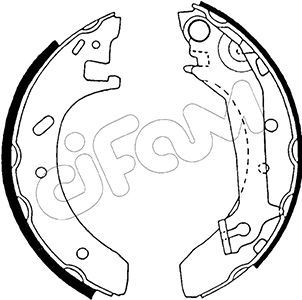 Bremžu loku komplekts CIFAM 153-124