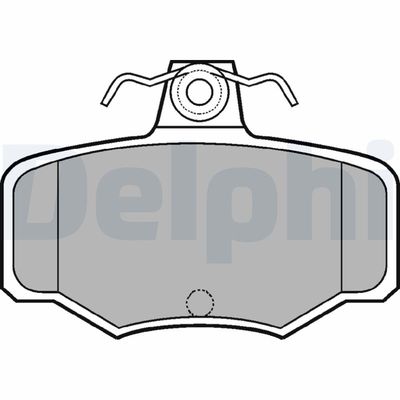 Комплект тормозных колодок, дисковый тормоз DELPHI LP617