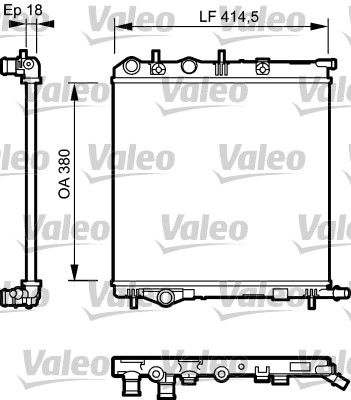Radiators, Motora dzesēšanas sistēma VALEO 734921