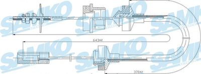 Трос, управление сцеплением SAMKO C0032C