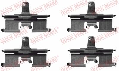 Комплектующие, колодки дискового тормоза QUICK BRAKE 109-1692