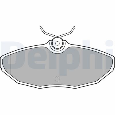 Bremžu uzliku kompl., Disku bremzes DELPHI LP1505