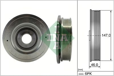 Ременный шкив, коленчатый вал Schaeffler INA 544 0094 10