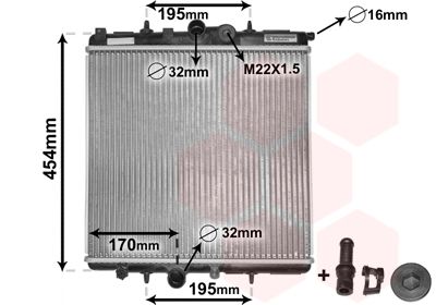 Radiators, Motora dzesēšanas sistēma VAN WEZEL 40002243