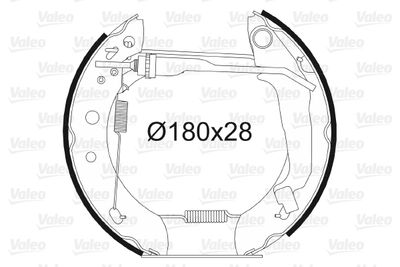 Комплект тормозных колодок VALEO 554799