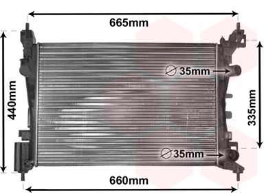 Radiators, Motora dzesēšanas sistēma VAN WEZEL 37002408