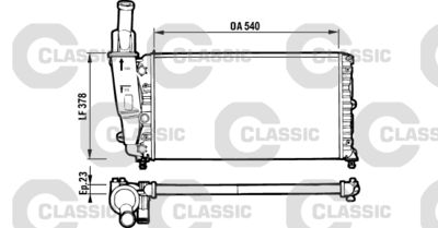 Radiators, Motora dzesēšanas sistēma VALEO 231562