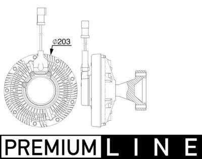 Sajūgs, Radiatora ventilators MAHLE CFC 255 000P
