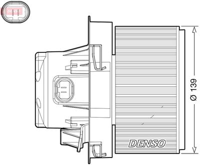 Вентилятор салона DENSO DEA21012