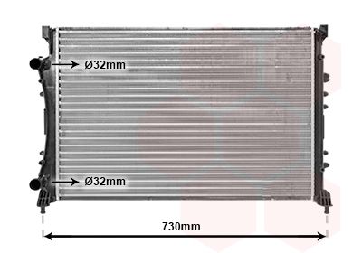 Radiators, Motora dzesēšanas sistēma VAN WEZEL 43002233