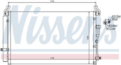 Конденсатор, кондиционер NISSENS 940212