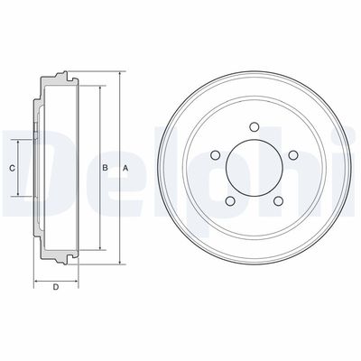 Тормозной барабан DELPHI BF600