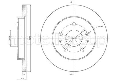 Тормозной диск METELLI 23-0841