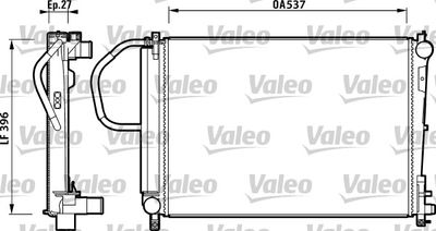 Radiators, Motora dzesēšanas sistēma VALEO 732883