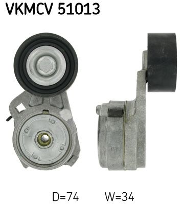 Siksnas spriegotājs, Ķīļsiksna SKF VKMCV 51013