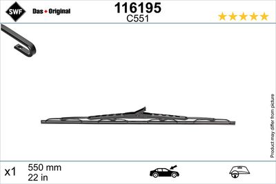 Щетка стеклоочистителя SWF 116195