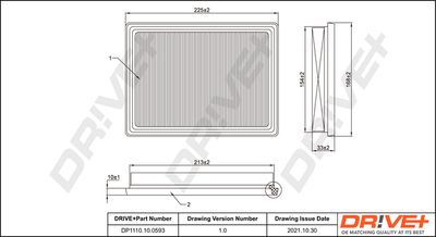 Воздушный фильтр Dr!ve+ DP1110.10.0593