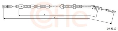 Тросик, cтояночный тормоз COFLE 92.10.9512