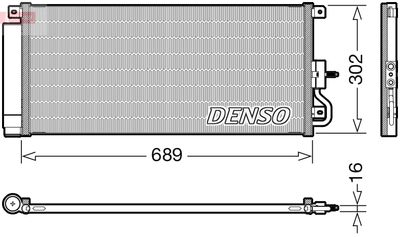 Конденсатор, кондиционер DENSO DCN20048