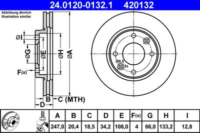 Тормозной диск ATE 24.0120-0132.1