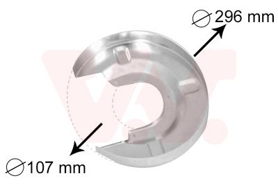 Dubļu sargs, Bremžu disks VAN WEZEL 5874373