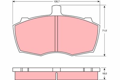 Комплект тормозных колодок, дисковый тормоз TRW GDB760