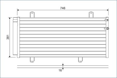 Конденсатор, кондиционер VALEO 822584