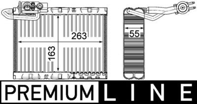 Испаритель, кондиционер MAHLE AE 126 000P