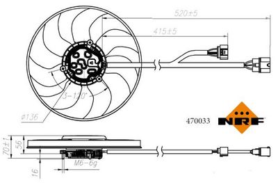Ventilators, Motora dzesēšanas sistēma NRF 470033