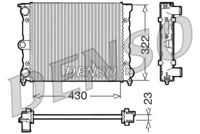 Radiators, Motora dzesēšanas sistēma DENSO DRM32022