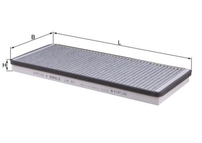 Фильтр, воздух во внутренном пространстве MAHLE LAK 83