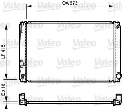 Radiators, Motora dzesēšanas sistēma VALEO 735215