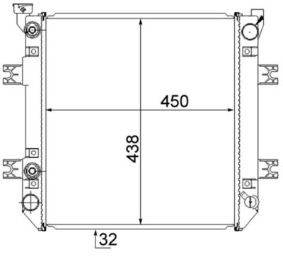 Radiators, Motora dzesēšanas sistēma MAHLE CR 872 000S