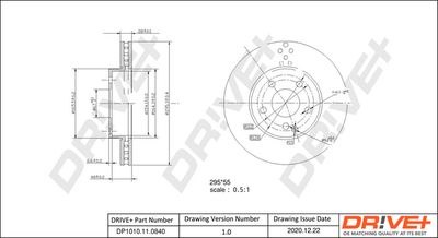 Тормозной диск Dr!ve+ DP1010.11.0840
