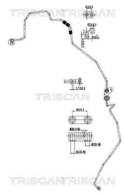 Augst-/Zemspiediena cauruļvads, Gaisa kond. sist. TRISCAN 9010 13001