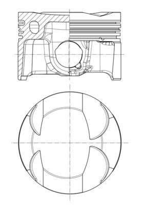 Поршень MAHLE 028 PI 00186 002
