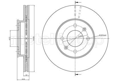 Тормозной диск METELLI 23-0930C