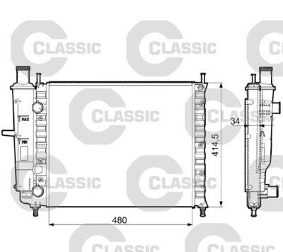 Radiators, Motora dzesēšanas sistēma VALEO 232788