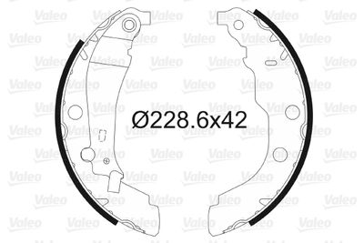 Bremžu loku komplekts VALEO 562628