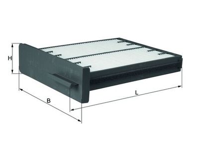 Filtrs, Salona telpas gaiss MAHLE LA 125