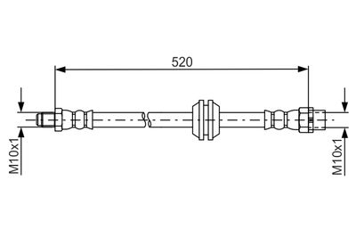 Тормозной шланг BOSCH 1 987 481 680