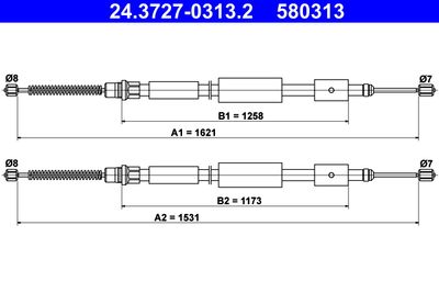Trose, Stāvbremžu sistēma ATE 24.3727-0313.2