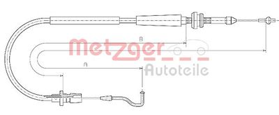 Akseleratora trose METZGER 110637