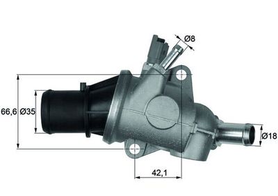 Termostats, Dzesēšanas šķidrums MAHLE TI 167 88