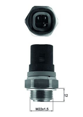 Termoslēdzis, Radiatora ventilators MAHLE TSW 67