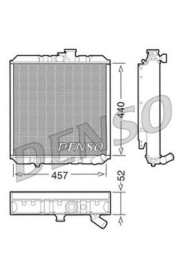 Radiators, Motora dzesēšanas sistēma DENSO DRM14001