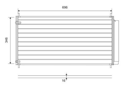 Конденсатор, кондиционер VALEO 814205